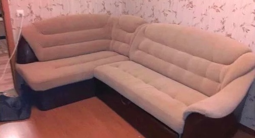 Перетяжка углового дивана. Константиновск